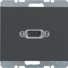 HAGER BOCCHIOTTI - Presa VGA Berker K.1 antracite opaco, verniciato
