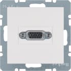 HAGER BOCCHIOTTI - Presa VGA Berker S.1/B.3/B.7 bianco polare lucido