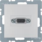 HAGER BOCCHIOTTI - Presa VGA posteriore Berker B.7 alu opaco, verniciato
