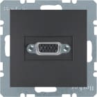 HAGER BOCCHIOTTI - Presa VGA posteriore Berker B.3/B.7 antracite opaco