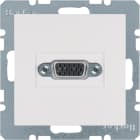 HAGER BOCCHIOTTI - Presa VGA posteriore Berker S.1/B.3/B.7 bianco polare opaco
