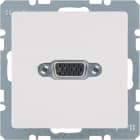 HAGER BOCCHIOTTI - Presa VGA posteriore Berker Q.1/Q.3 bianco polare velluto