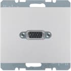 HAGER BOCCHIOTTI - Presa VGA posteriore Berker K.5 alu opaco, verniciato