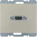 HAGER BOCCHIOTTI - Presa VGA posteriore Berker K.5 acciaio inox opaco, verniciato