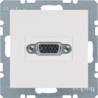 HAGER BOCCHIOTTI - Presa VGA posteriore Berker S.1/B.3/B.7 bianco polare lucido