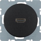 HAGER BOCCHIOTTI - Presa High Definition Berker R.1/R.3 nero lucido