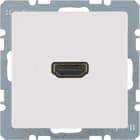 HAGER BOCCHIOTTI - Presa High Definition Berker Q.1/Q.3 bianco polare velluto