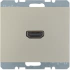 HAGER BOCCHIOTTI - Presa High Definition Berker K.5 acciaio inox opaco, verniciato