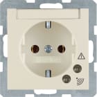 HAGER BOCCHIOTTI - Presa SCHUKO con protezione contro sovratensioni Berker S.1 bianco lucido