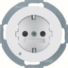 HAGER BOCCHIOTTI - Presa SCHUKO con luce di orientamento LED Serie 1930/R.classic Bianco pol. Lucid