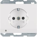 HAGER BOCCHIOTTI - Presa SCHUKO con luce di orientamento LED Berker K.1 bianco polare lucido