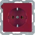 HAGER BOCCHIOTTI - Presa SCHUKO Berker Q.1/Q.3 rosso velluto