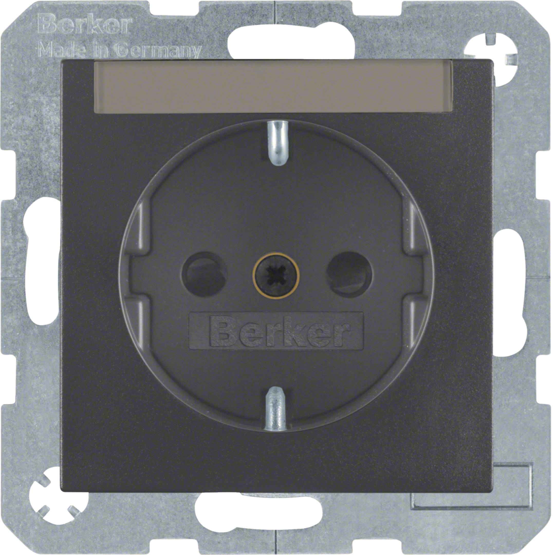 HAGER BOCCHIOTTI - Presa SCHUKO Serie B.3/B.7 antracite opaco
