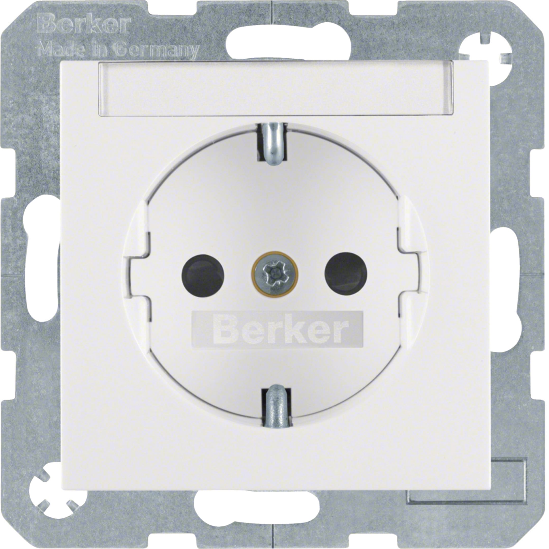 HAGER BOCCHIOTTI - Presa SCHUKO Serie S.1/B.3/B.7 bianco polare lucido