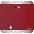 HAGER BOCCHIOTTI - Presa Schuko con coperchio, alta protezione contatti e LED, K.x, rosso lucido.