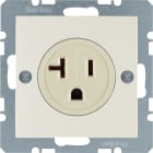 HAGER BOCCHIOTTI - Presa con messa a terra USA/CANADA NEMA 5-20 R Berker S.1 bianco lucido