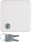 HAGER BOCCHIOTTI - Presa SCHUKO con placca e coperchio a cerniera wg UP IP44 bianco polare lucido