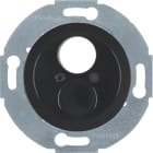 HAGER BOCCHIOTTI - Inserto con pezzo centrale per miniconnettore Serie 1930/Glas nero lucido