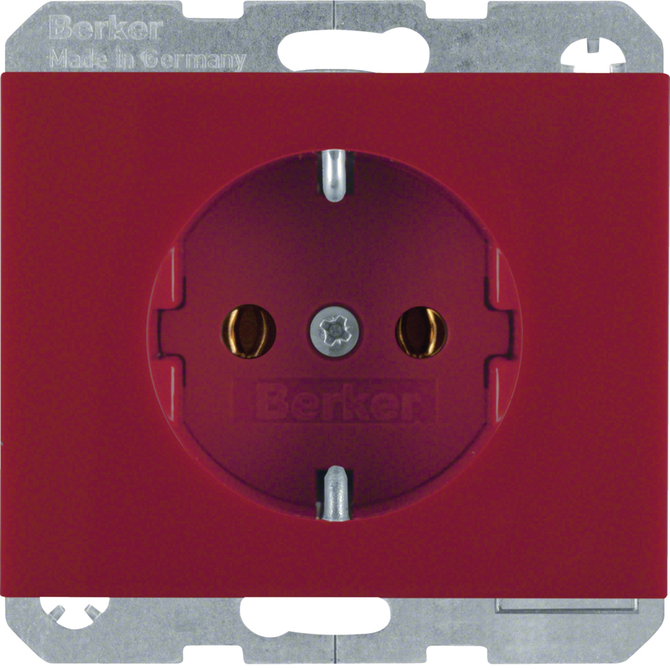 HAGER BOCCHIOTTI - Presa SCHUKO Berker K.1 rosso lucido