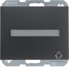 HAGER BOCCHIOTTI - presa SCHUKO con coperchio a cerniera Serie K.1 antracite opaco, verniciato