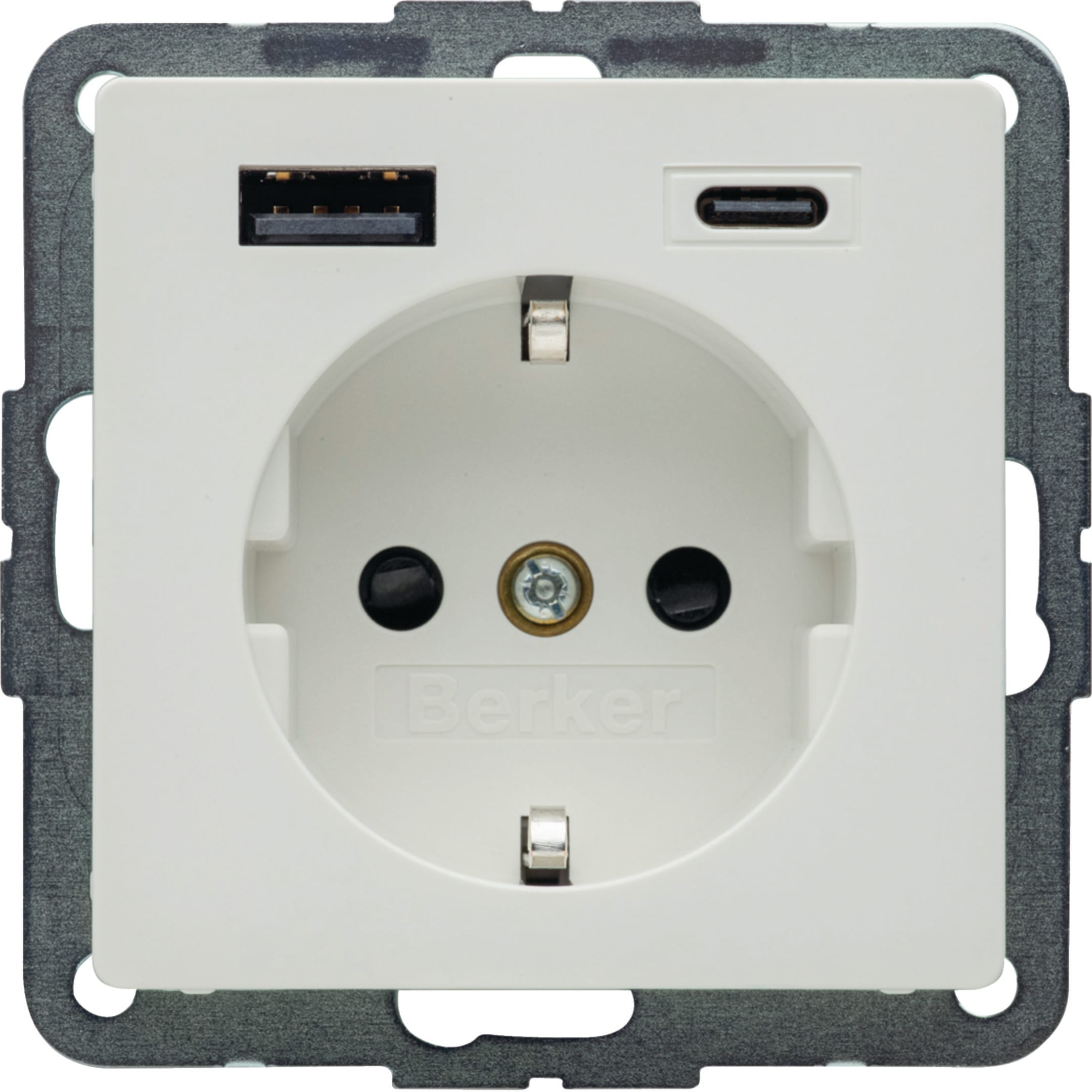 HAGER BOCCHIOTTI - PRESA SCHUKO/USB AC 20W PD Q.X BIA.POL.