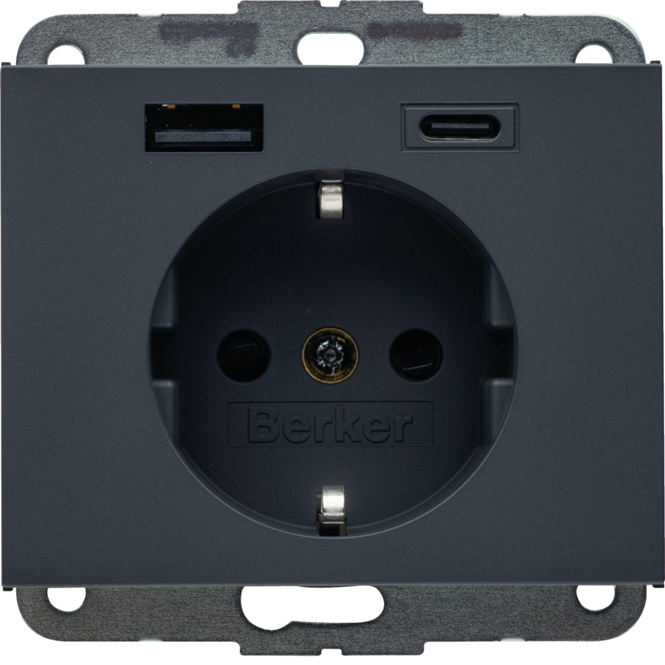 HAGER BOCCHIOTTI - PRESA SCHUKO/USB AC 20W PD K.X ANTR.LACC