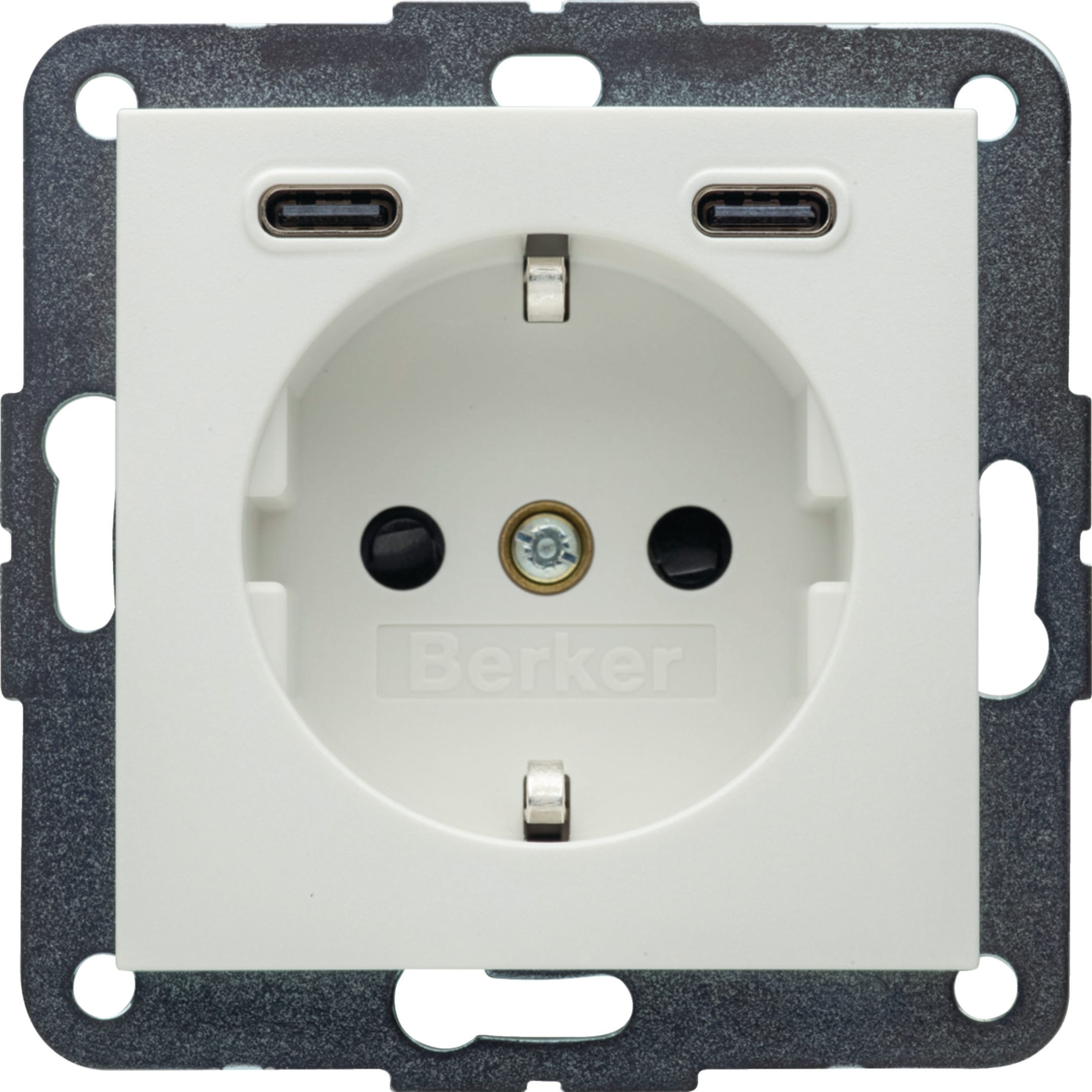 HAGER BOCCHIOTTI - PRESA SCHUKO/USB CC 20W PD S.1 BIA.POL.