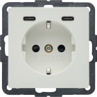 HAGER BOCCHIOTTI - PRESA SCHUKO/USB CC 20W PD Q.X BIA. POL.