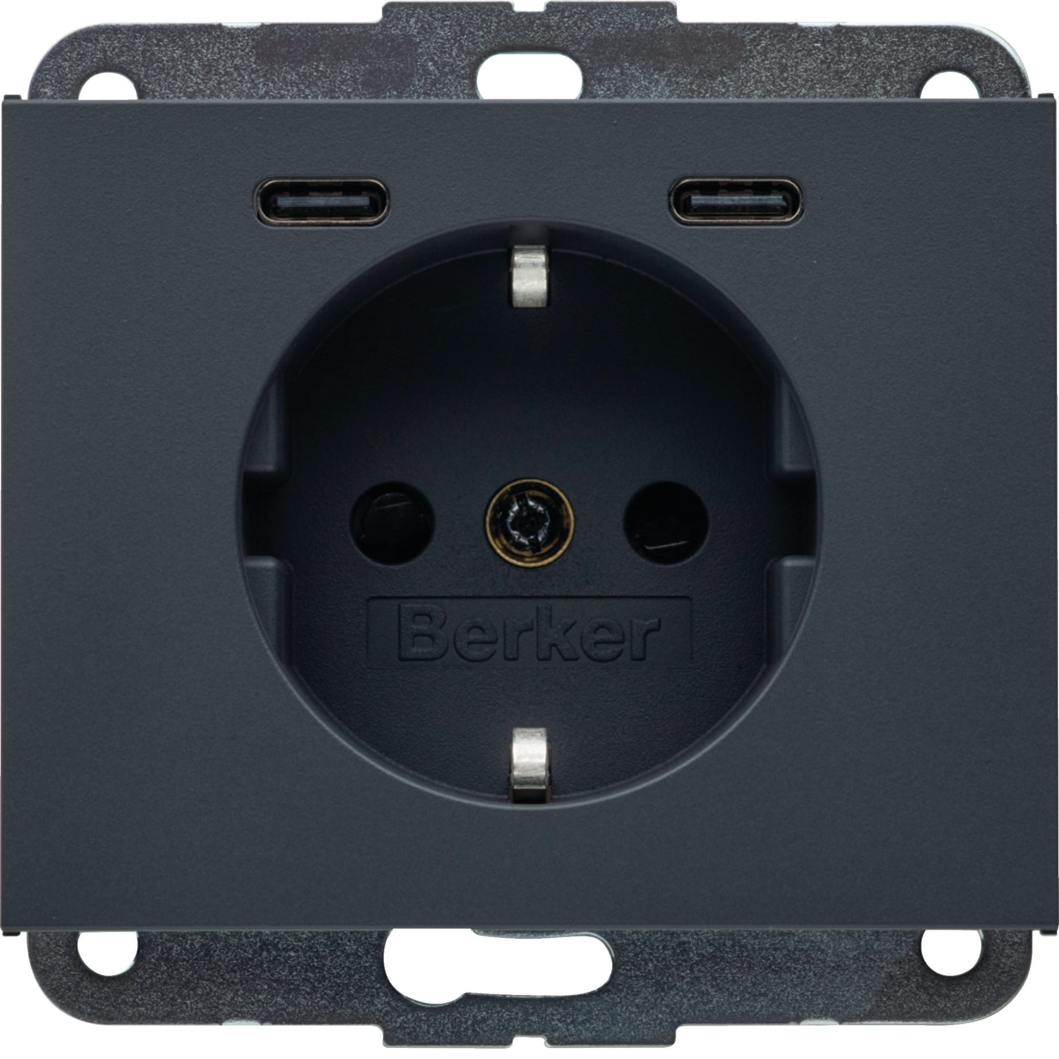 HAGER BOCCHIOTTI - PRESA SCHUKO/USB CC 20W PD K.X ANTR.LACC