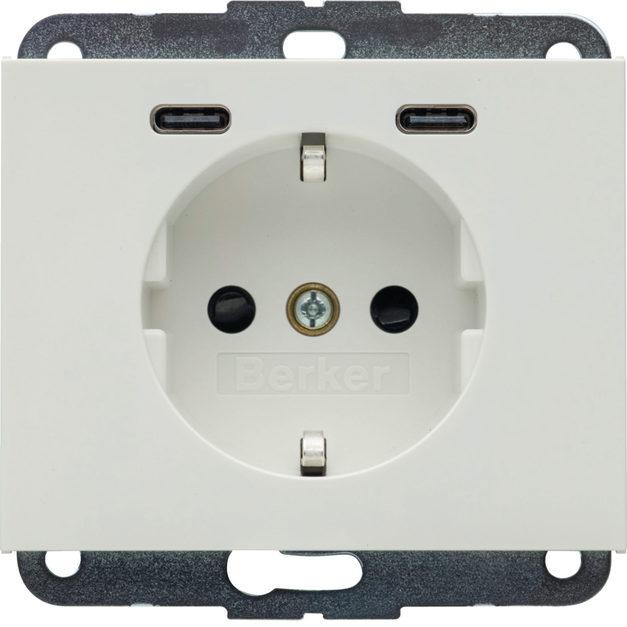 HAGER BOCCHIOTTI - PRESA SCHUKO/USB CC 20W PD K.X BIA.POL.