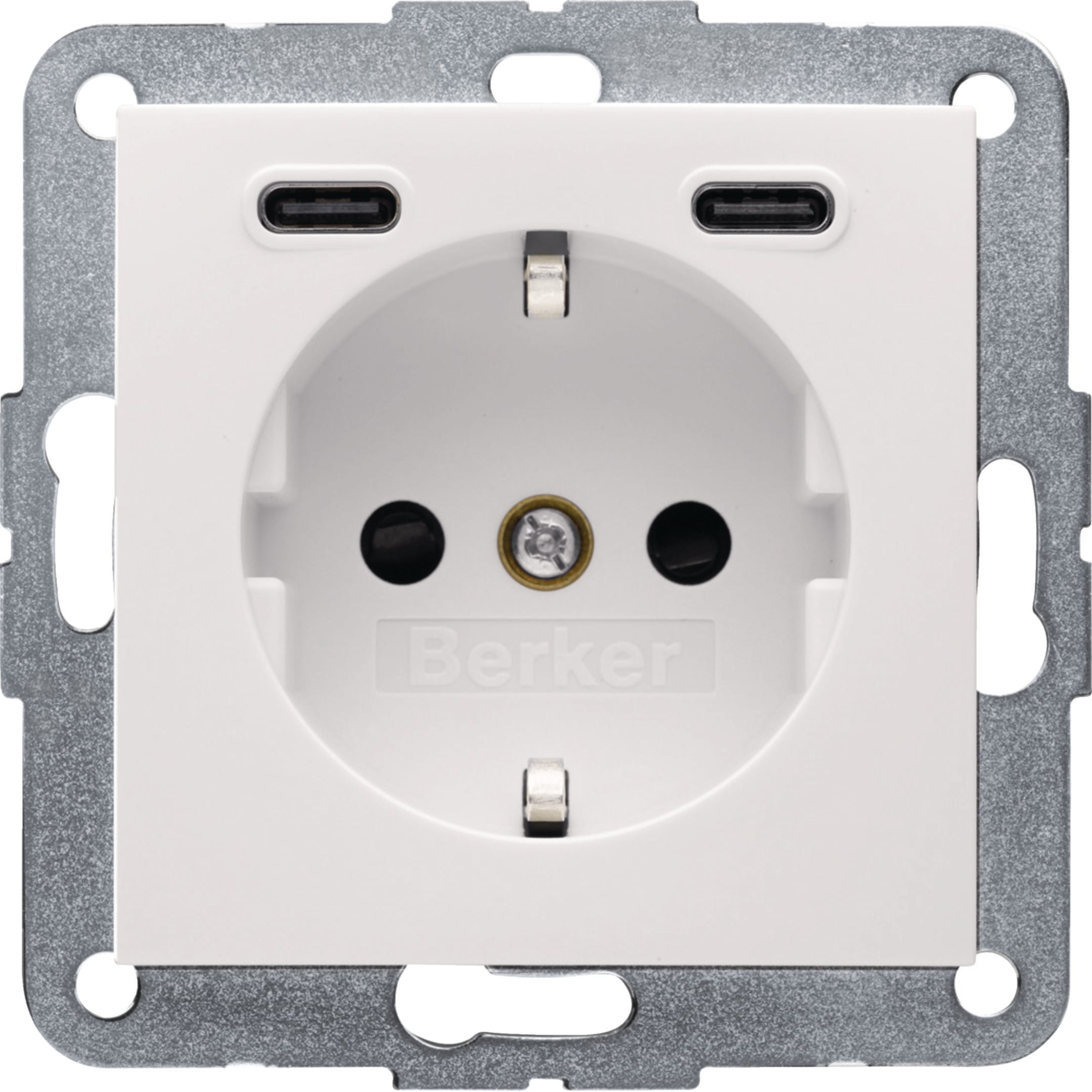 HAGER BOCCHIOTTI - PRESA SCHUKO/USB CC 20W PD S.1 BIA.LUC.