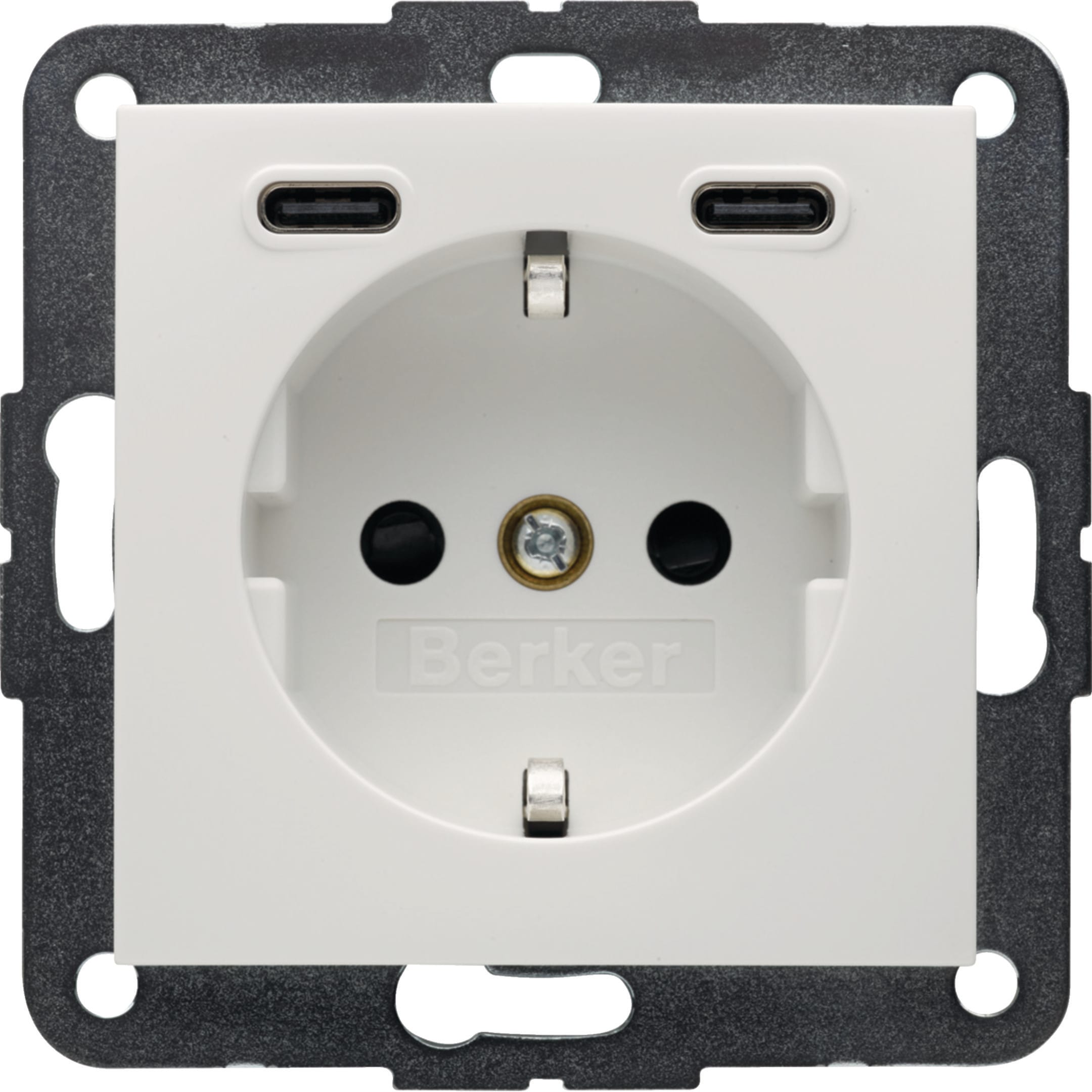 HAGER BOCCHIOTTI - PRESA SCHUKO/USB CC 20W PD S.1 BIA.POL.
