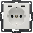 HAGER BOCCHIOTTI - PRESA SCHUKO/USB CC 20W PD S.1 BIA.POL.