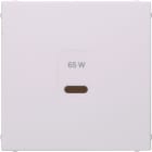 HAGER BOCCHIOTTI - PEZZO CENTRALE PER USB S.1, BIANCO POL.