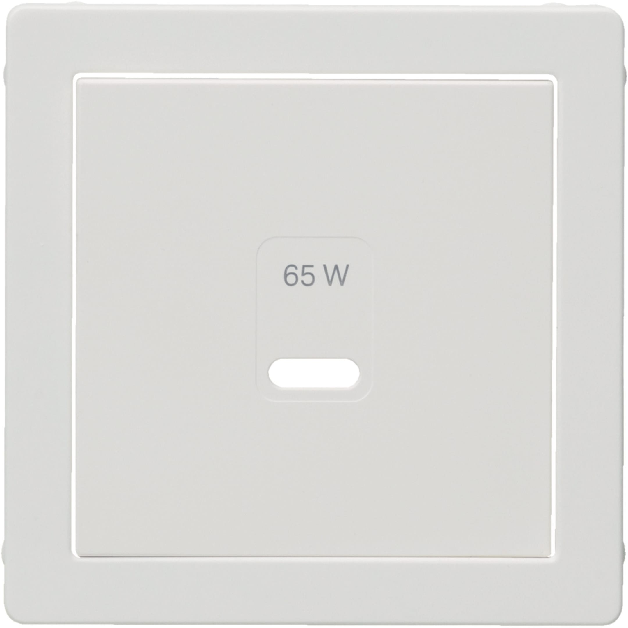 HAGER BOCCHIOTTI - PEZZO CENTRALE PER USB Q.X, BIANCO POL.
