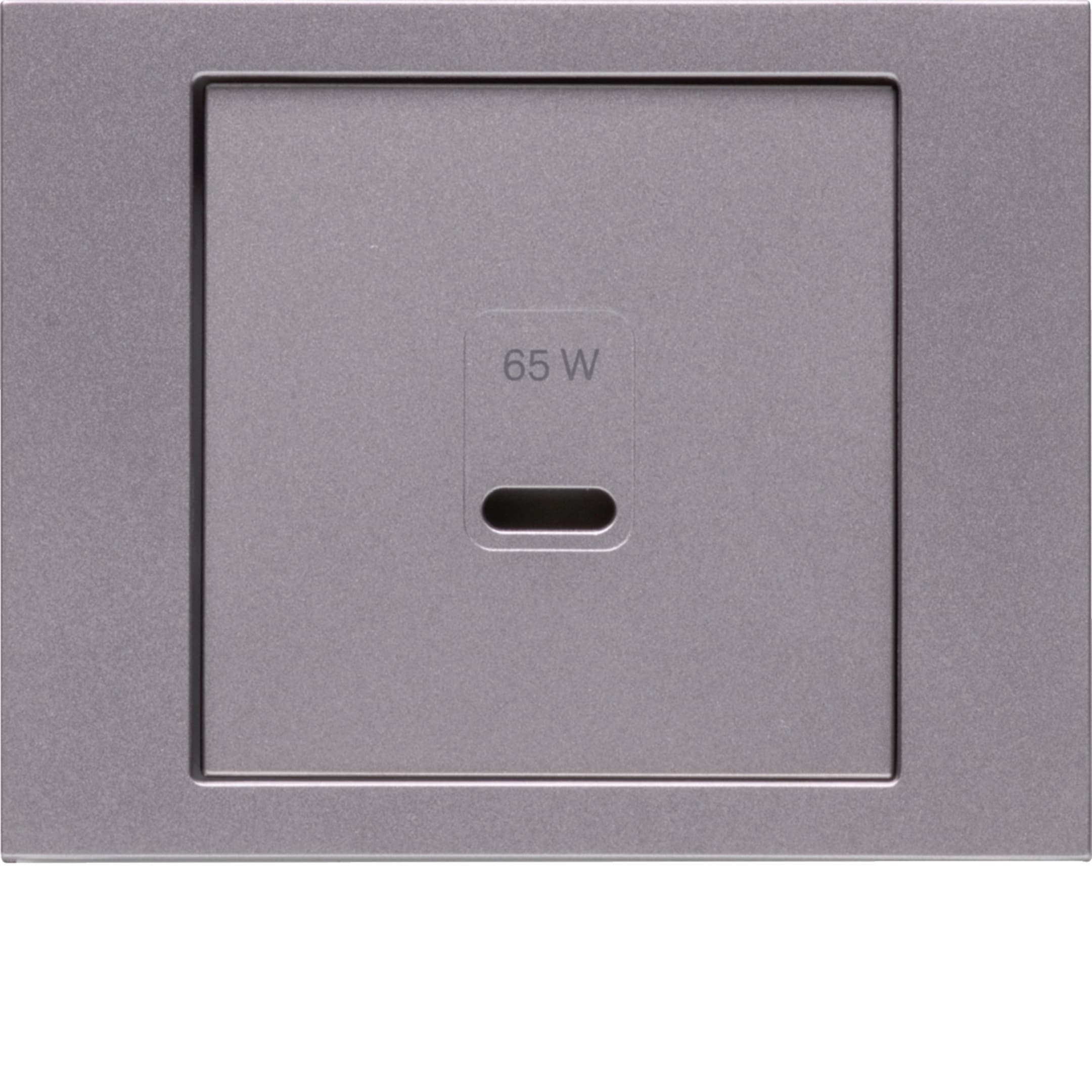 HAGER BOCCHIOTTI - PEZZO CENTRALE PER USB K.X, ACCIAIO