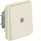 HAGER BOCCHIOTTI - puls. contatto di commutazione illuminato Serie W.1 bianco pol. opac