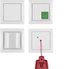 HAGER BOCCHIOTTI - Set chiamata di emergenza con cornice Berker S.1 bianco polare opaco