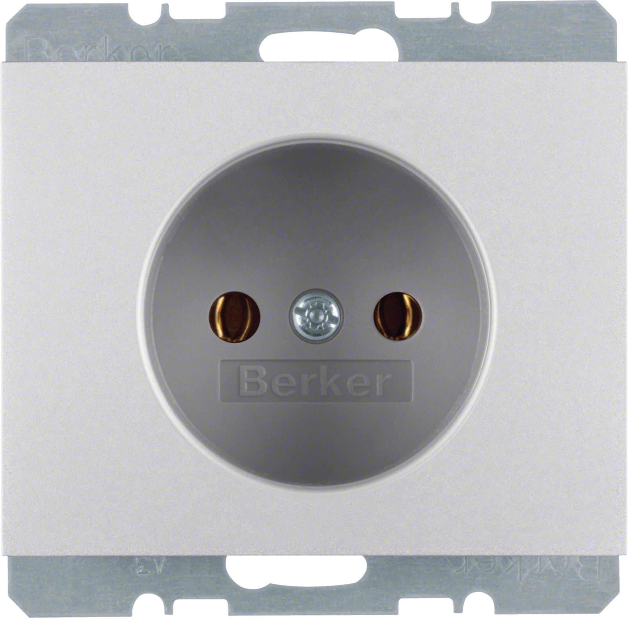 HAGER BOCCHIOTTI - Presa senza messa a terra Berker K.5 alu opaco, verniciato