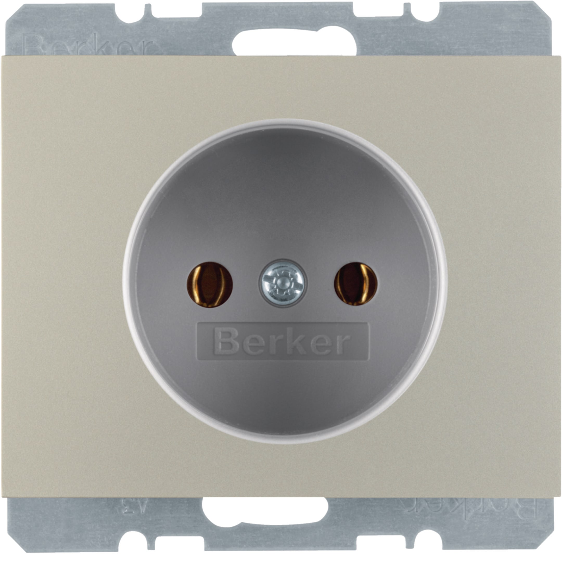 HAGER BOCCHIOTTI - Presa senza messa a terra Berker K.5 acciaio inox, verniciato