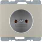HAGER BOCCHIOTTI - Presa senza messa a terra Berker K.5 acciaio inox, verniciato