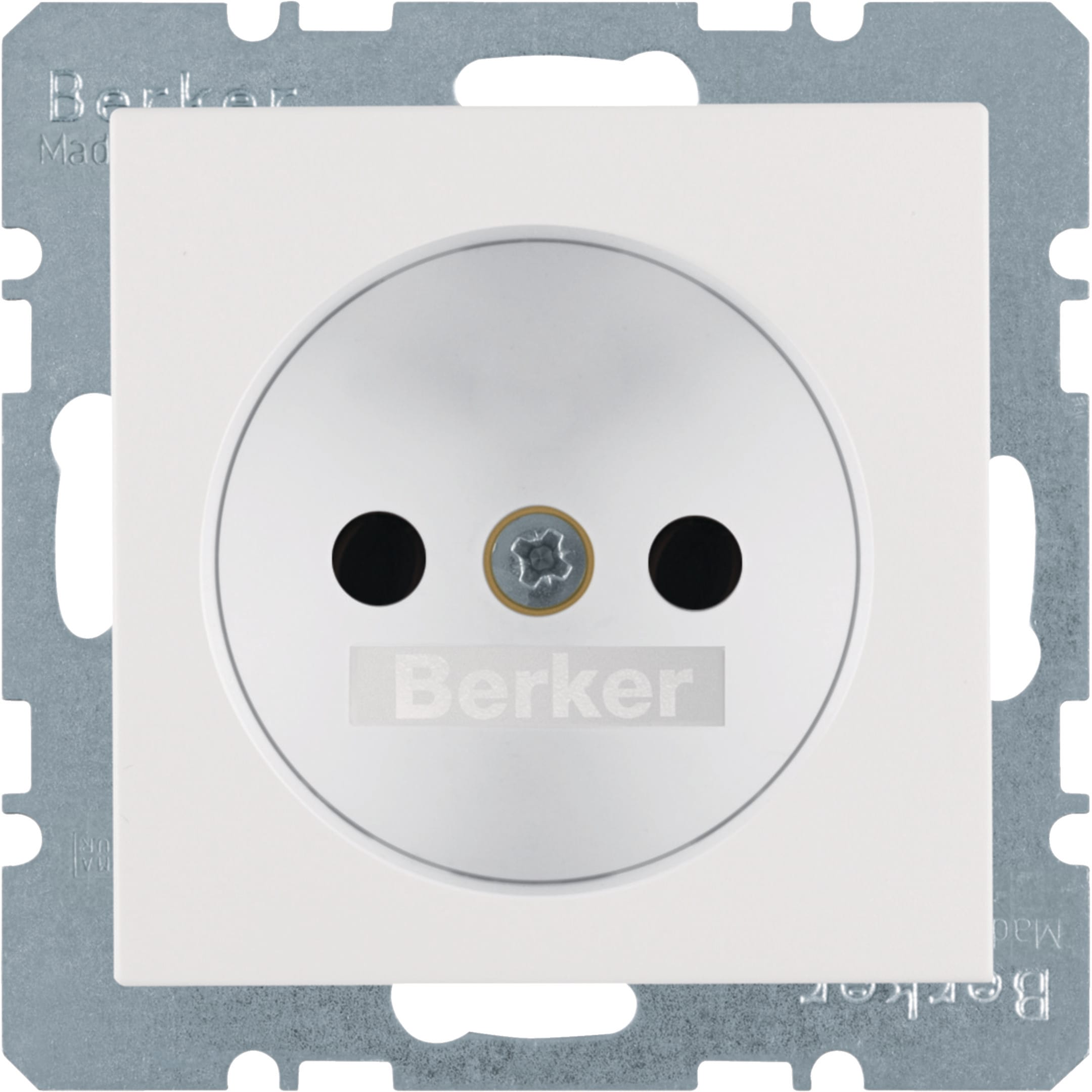 HAGER BOCCHIOTTI - Presa senza terra con alta protez. da contatti S.1/B.3/B.7 bianco pol. opac