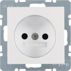 HAGER BOCCHIOTTI - Presa senza terra con alta protez. da contatti S.1/B.3/B.7 bianco pol. opac