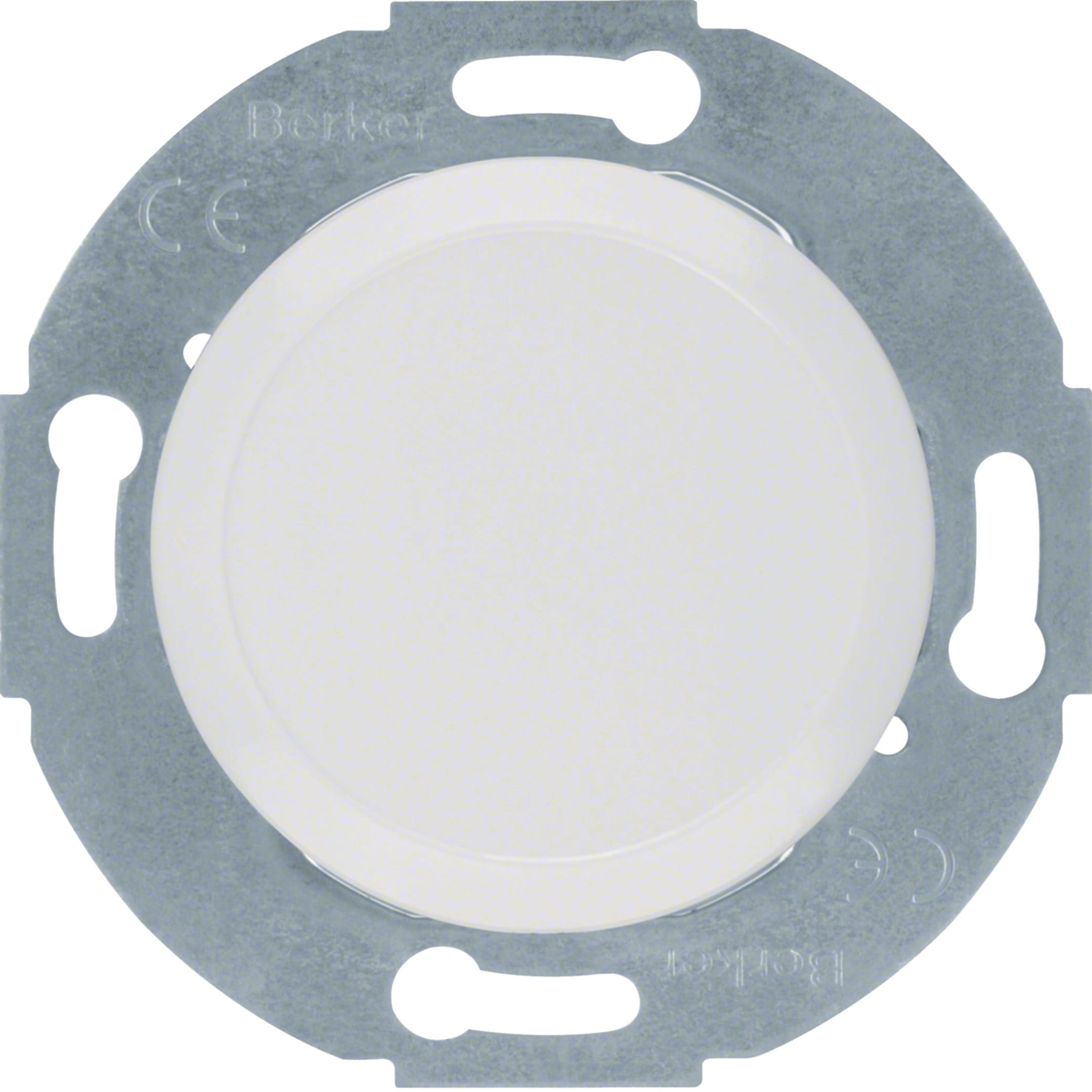 HAGER BOCCHIOTTI - Inserto cieco + pezzo c.le, attacco e graffe Serie 1930/Glas bianco pol. luc.