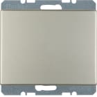 HAGER BOCCHIOTTI - Inserto cieco + pezzo c.le attacco e graffe Serie K.5 acciaio inox.metallo opac
