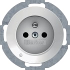HAGER BOCCHIOTTI - Presa con spinotto x terra + LED orientamento Serie R.1/R.3 bianco pol. luc.