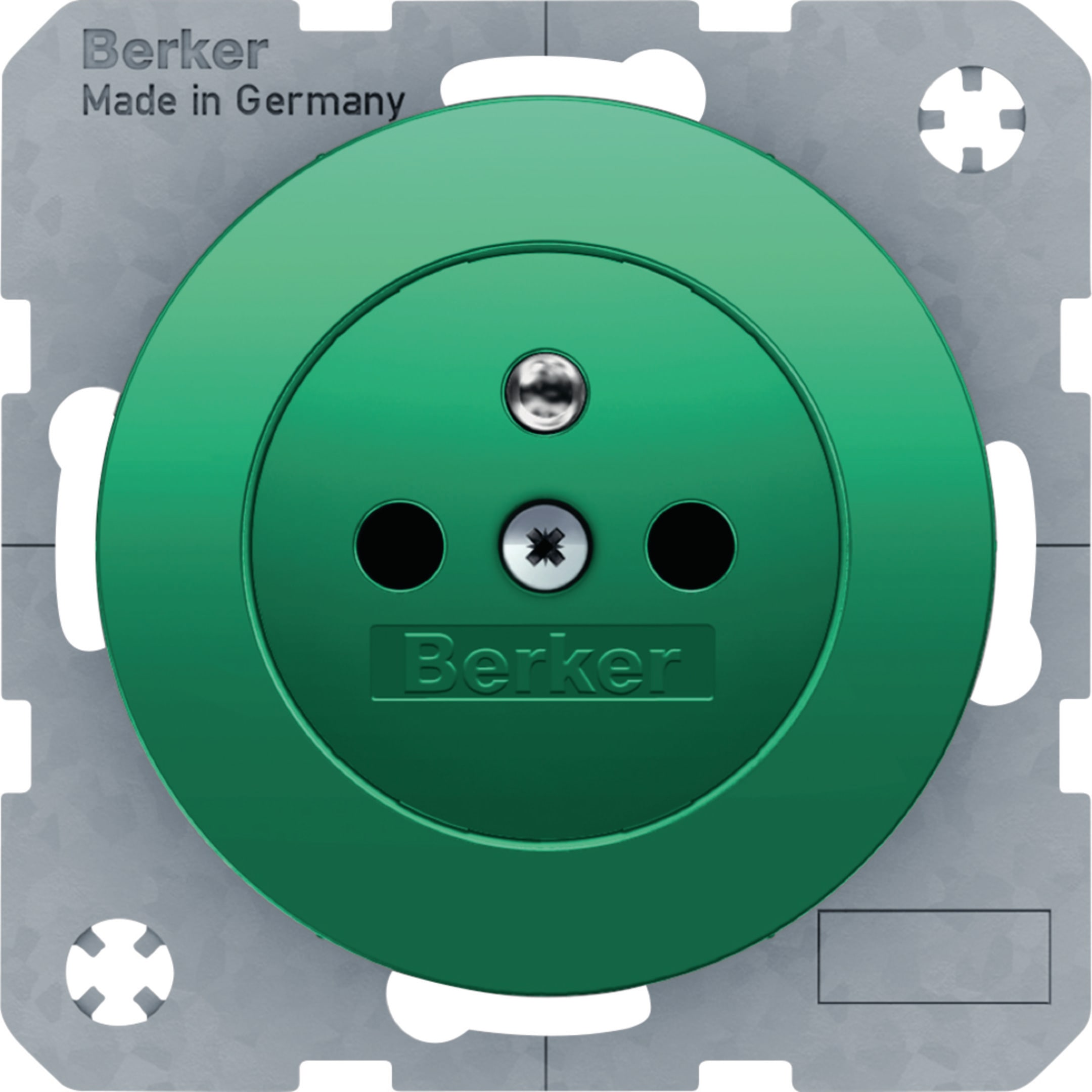 HAGER BOCCHIOTTI - Presa con spinotto di messa a terra e alta prot. da contatti Serie R.1 verde