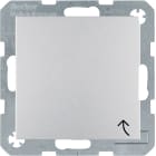 HAGER BOCCHIOTTI - Presa con spinotto di messa a terra e coperchio S.1/B.3/B.7 IP44 alluminio opaco
