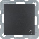 HAGER BOCCHIOTTI - Presa con spinotto di messa a terra e coperchio S.1/B.3/B.7 IP44 antracite opaco