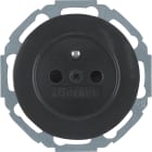 HAGER BOCCHIOTTI - Presa con spinotto di messa a terra Serie R.classic nero lucido